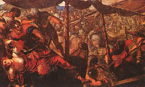 Jacopo Robusti Tintoretto Battle oil painting image